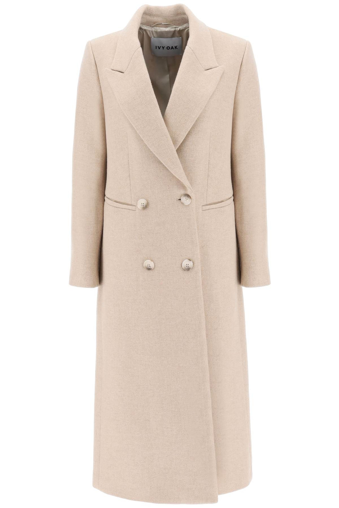 Cayenne Double Breasted Wool Coat - Ivy Oak - Women