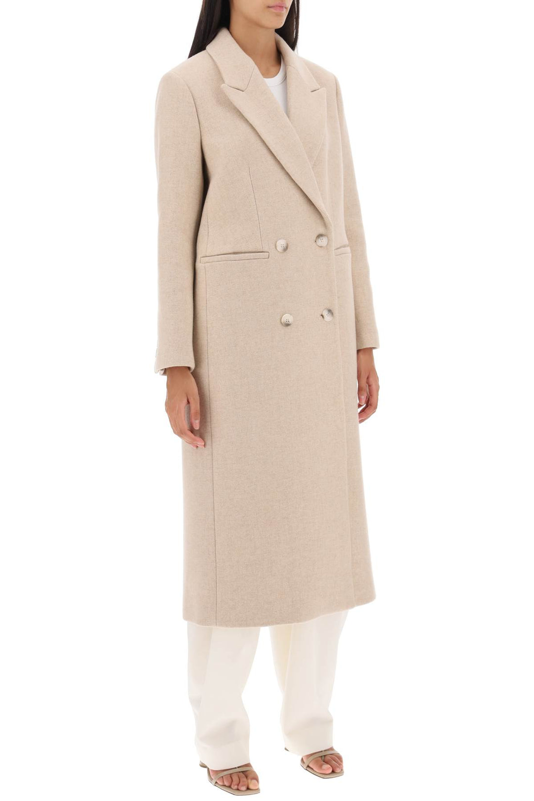 Cayenne Double Breasted Wool Coat - Ivy Oak - Women