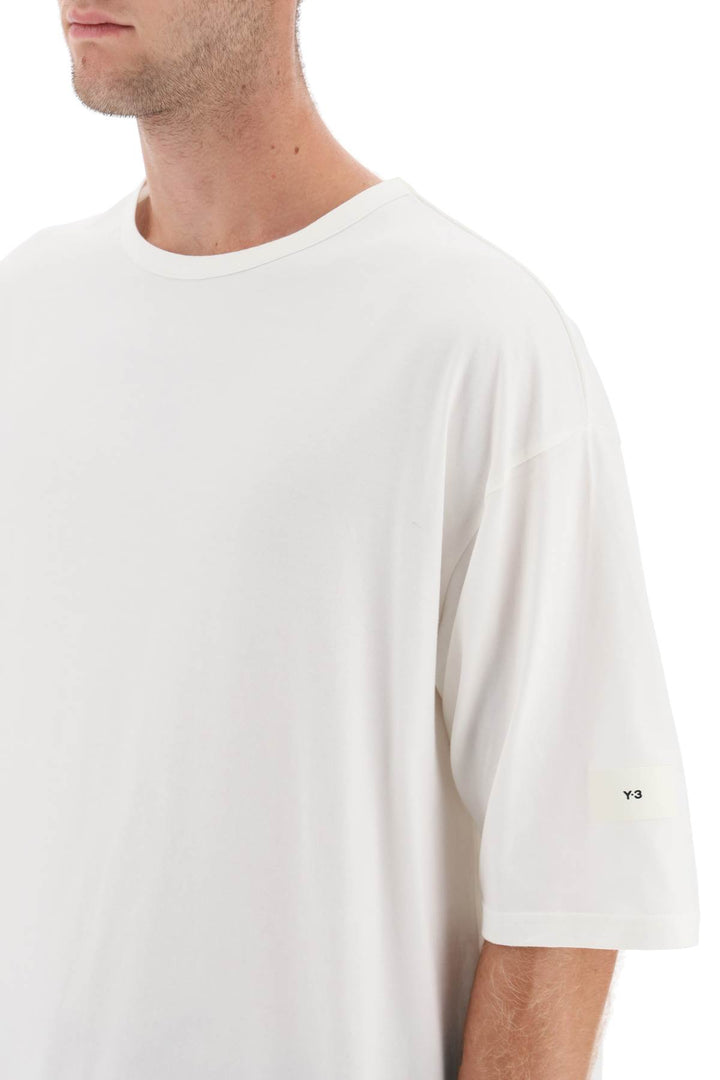 Oversize T Shirt With Label - Y-3 - Men