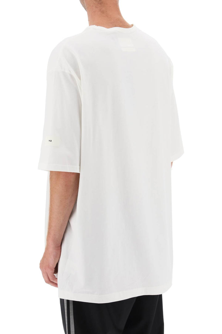 Oversize T Shirt With Label - Y-3 - Men