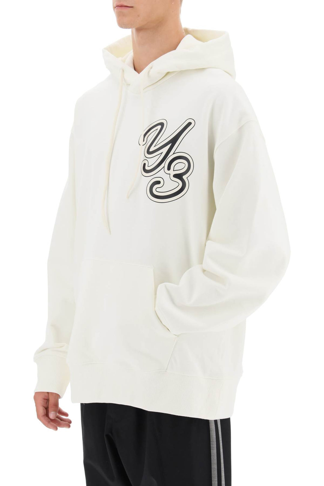 Hoodie With Logo Print - Y-3 - Men