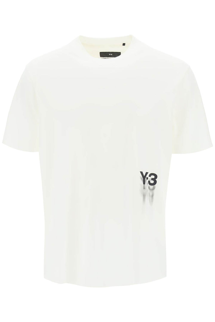 T Shirt With Gradient Logo Print - Y-3 - Men