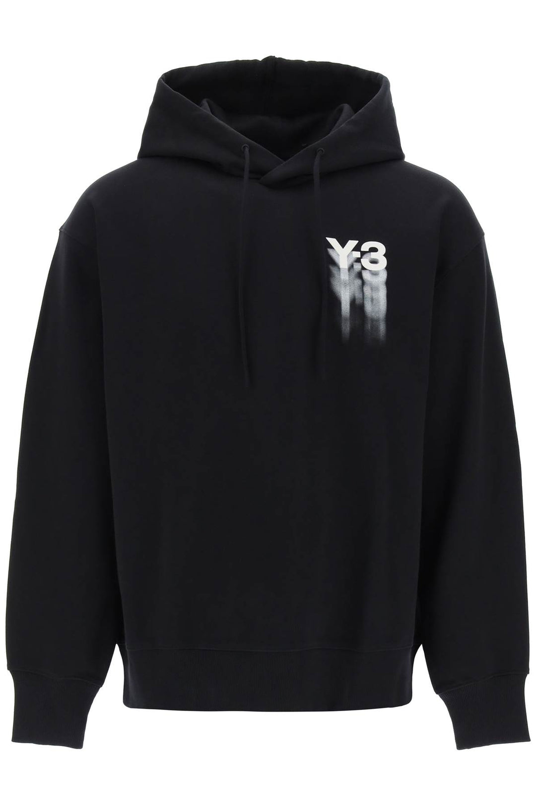 Hoodie With Gradient Logo Print - Y-3 - Men