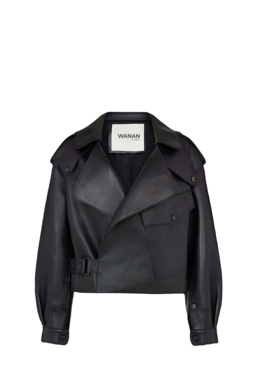 Ilaria Jacket in Black Lambskin Leather