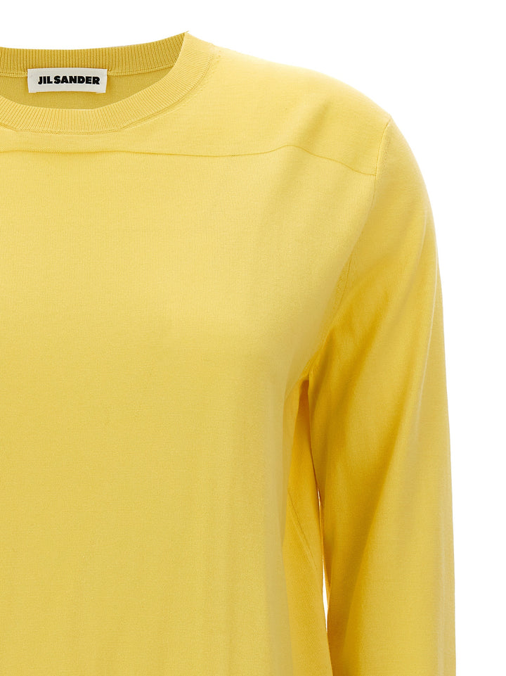 Round-Neck Sweater Sweater, Cardigans Yellow