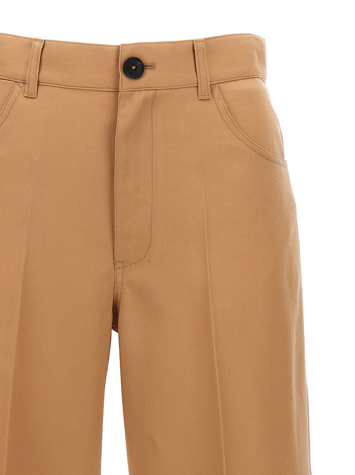 Loose Leg Pants Beige