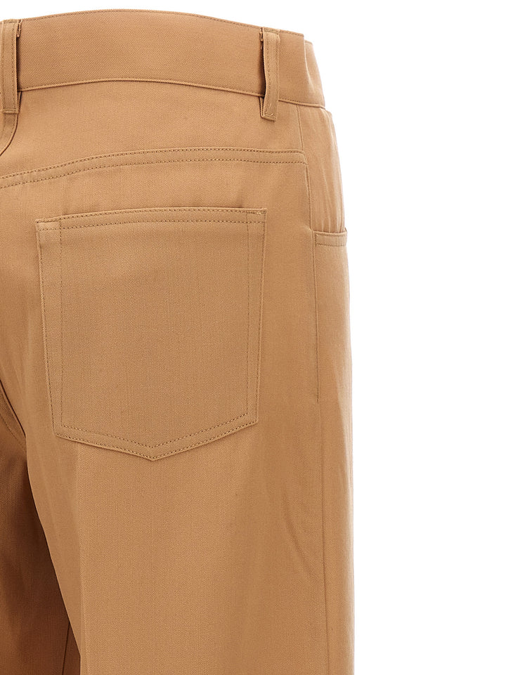 Loose Leg Pants Beige