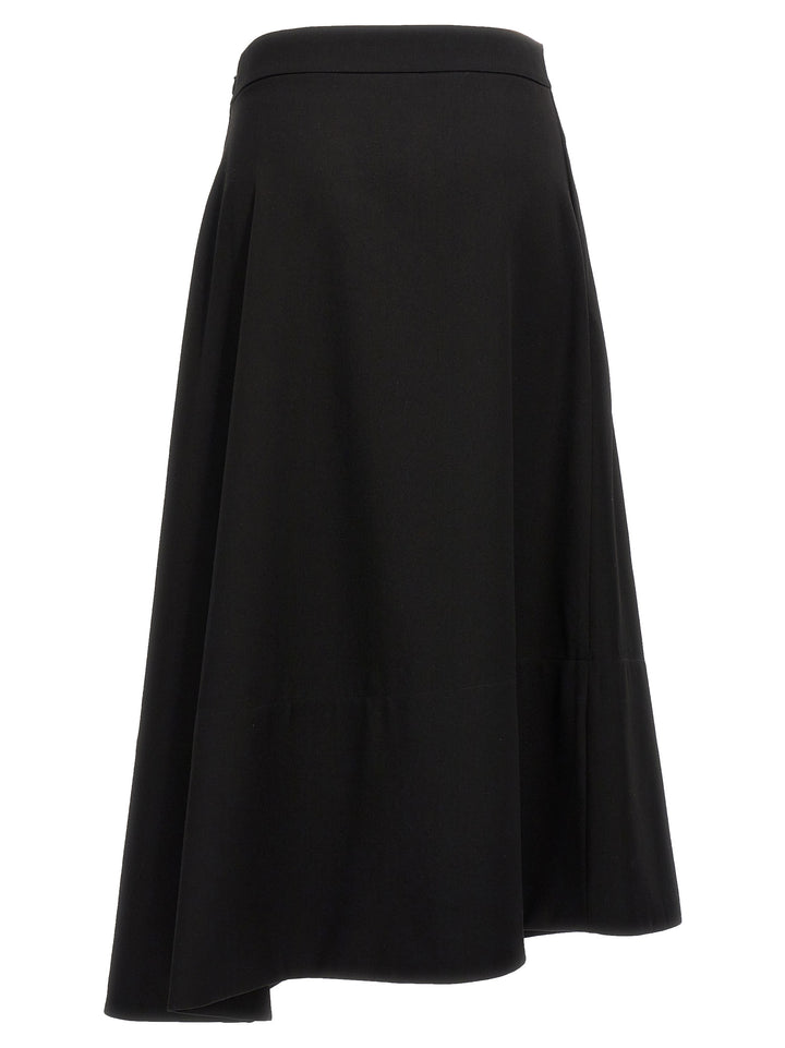 Asymmetrical Skirt Skirts Black