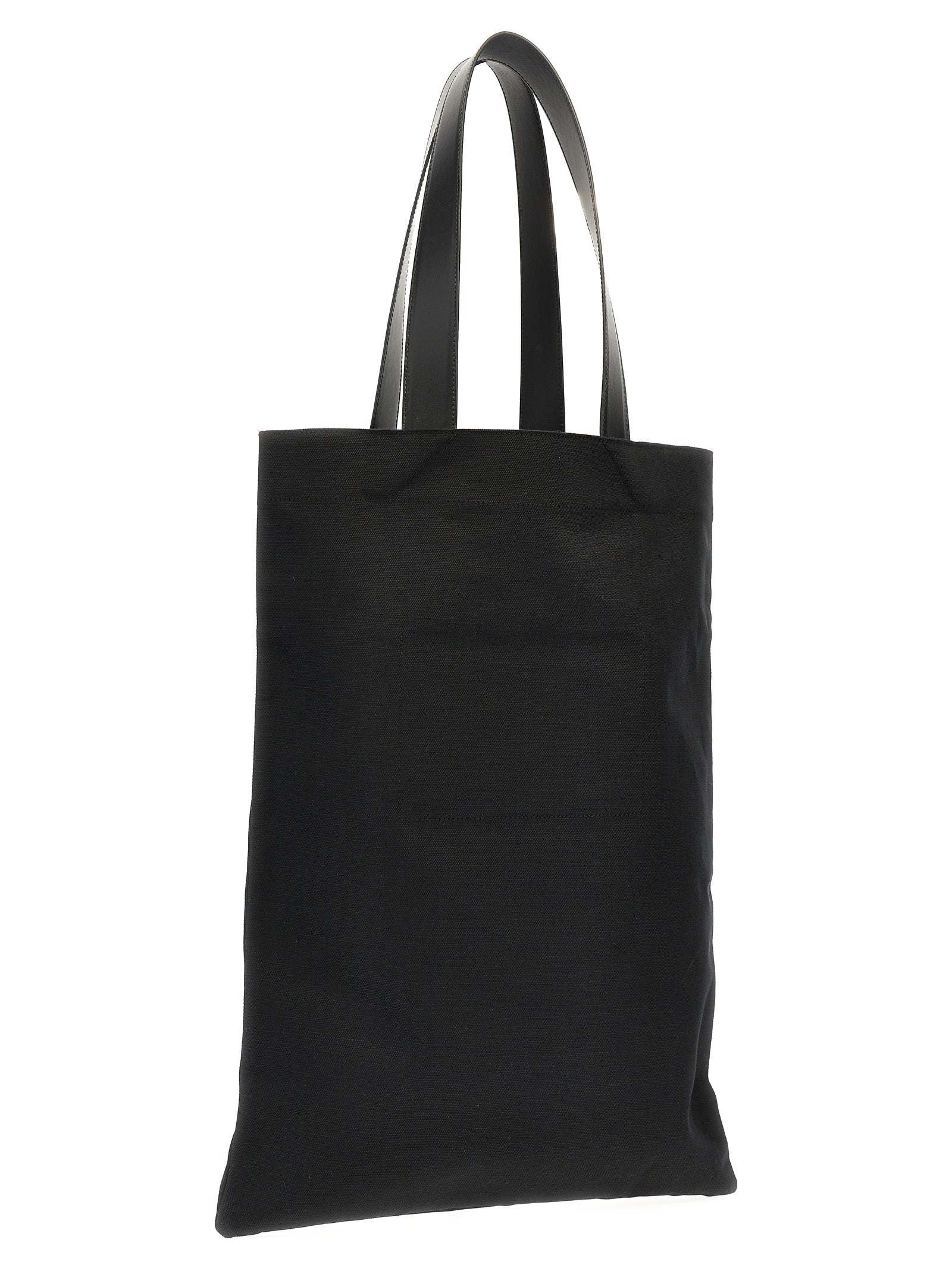 Jil Sander Flat Shopper Tote Bag Black | Wanan Luxury