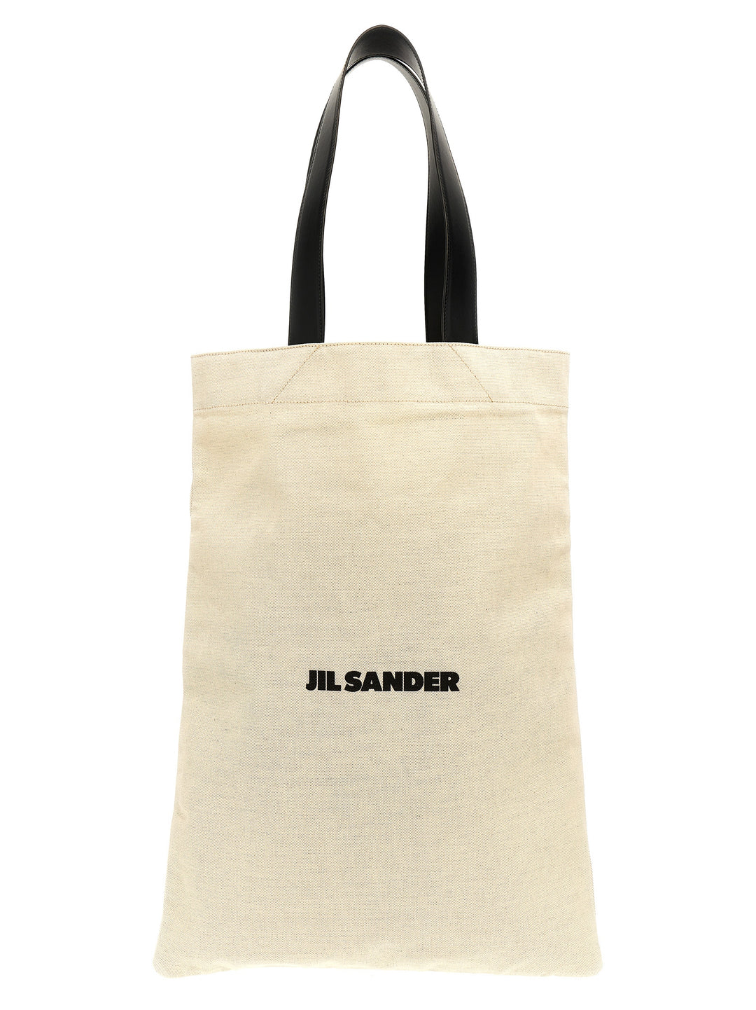 Flat Shopper Tote Bag White/Black