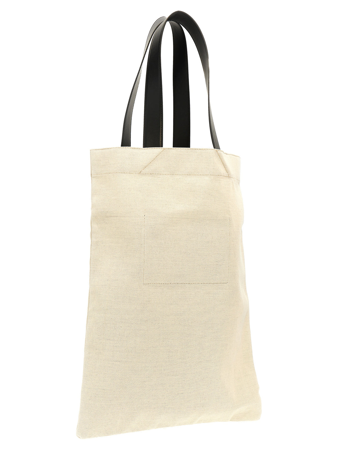 Flat Shopper Tote Bag White/Black