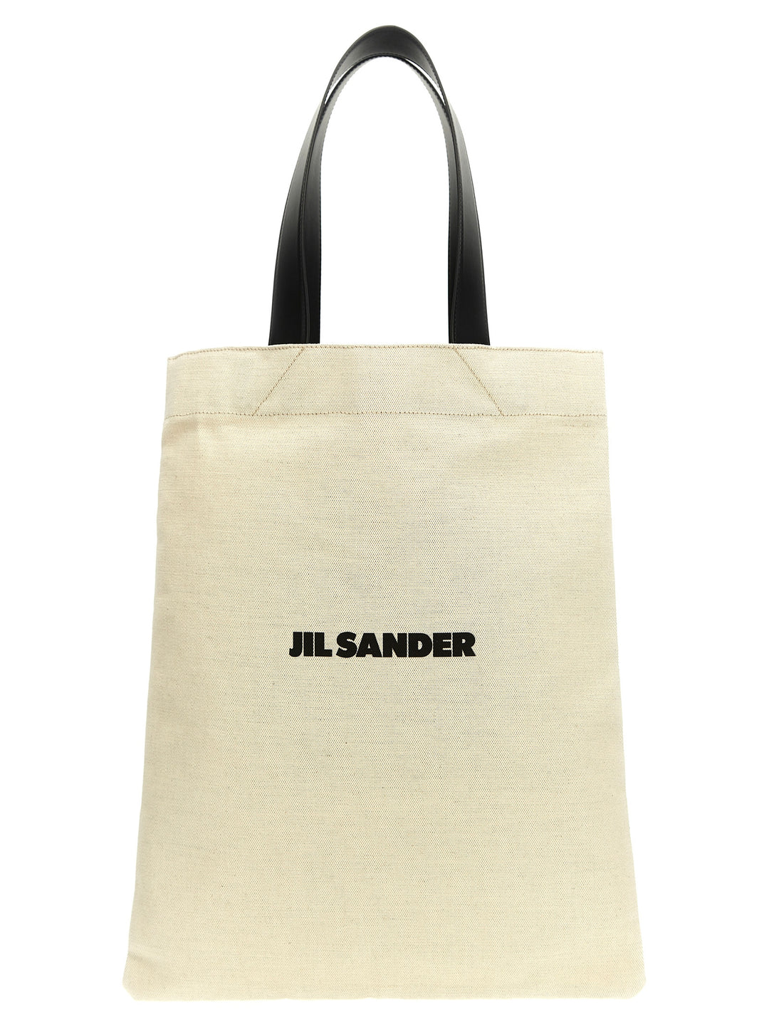 Flat Shopper Tote Bag White/Black