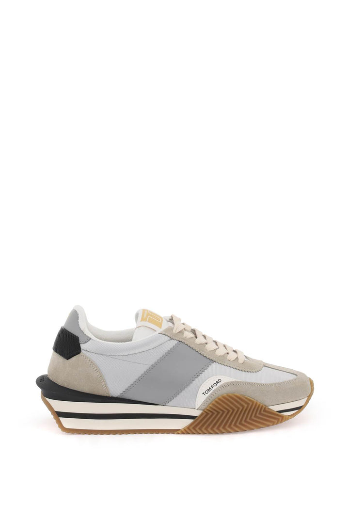 Sneakers James In Lycra E Pelle Scamosciata - Tom Ford - Men