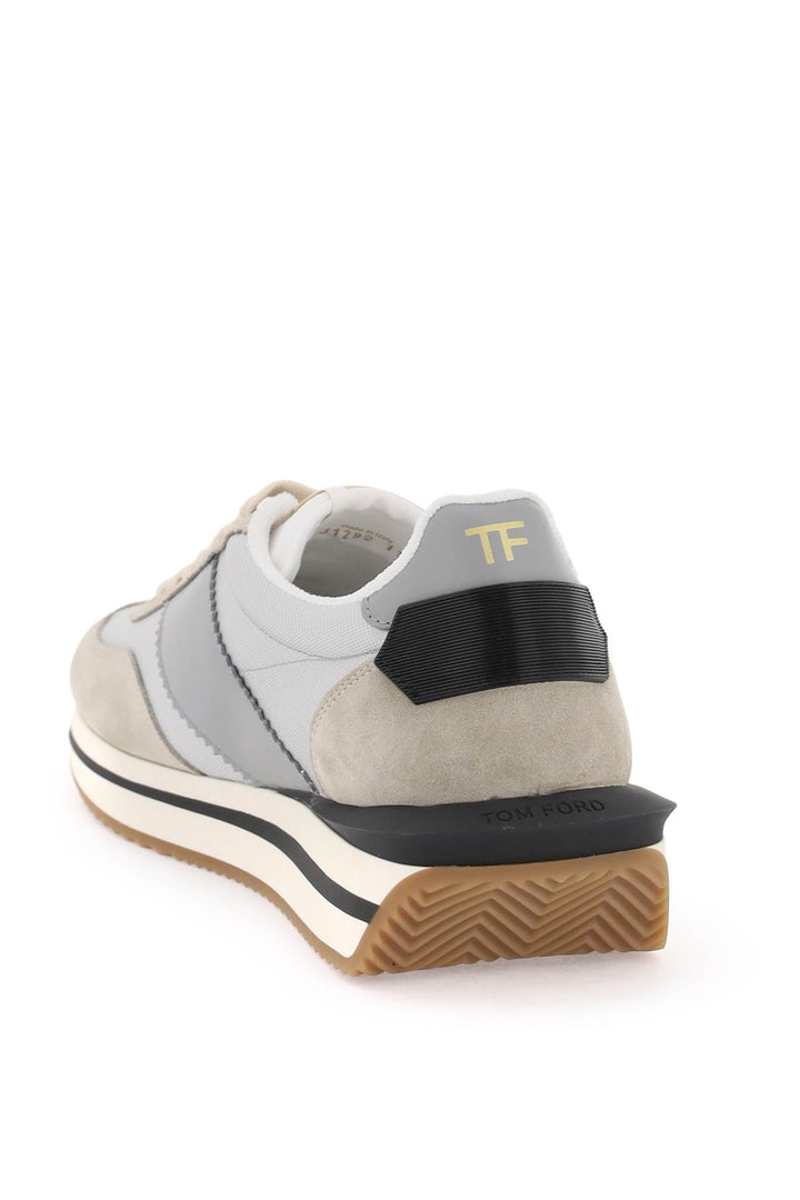 Sneakers James In Lycra E Pelle Scamosciata - Tom Ford - Men