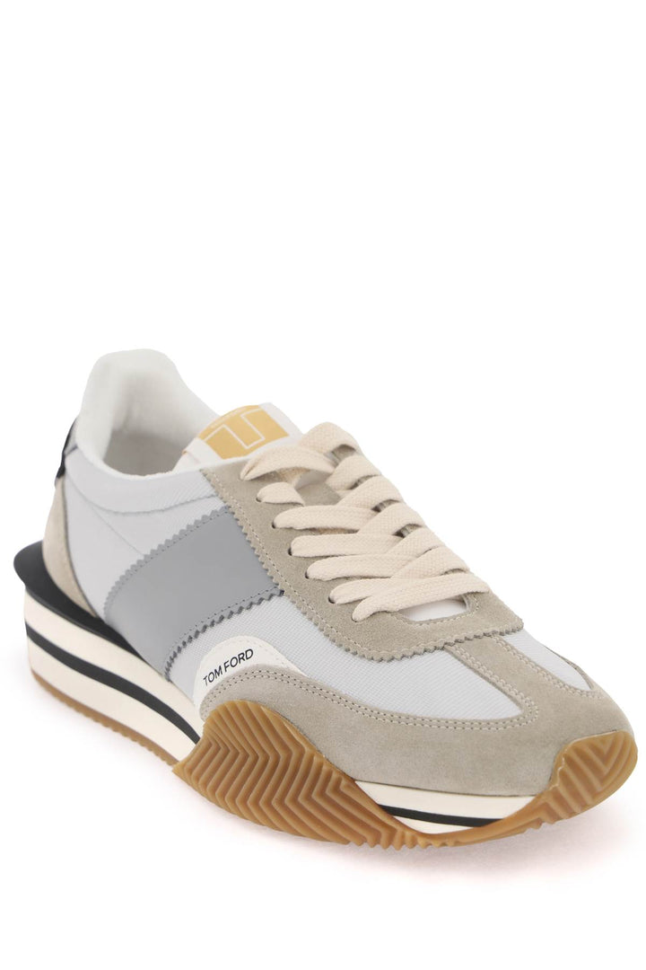 Sneakers James In Lycra E Pelle Scamosciata - Tom Ford - Men