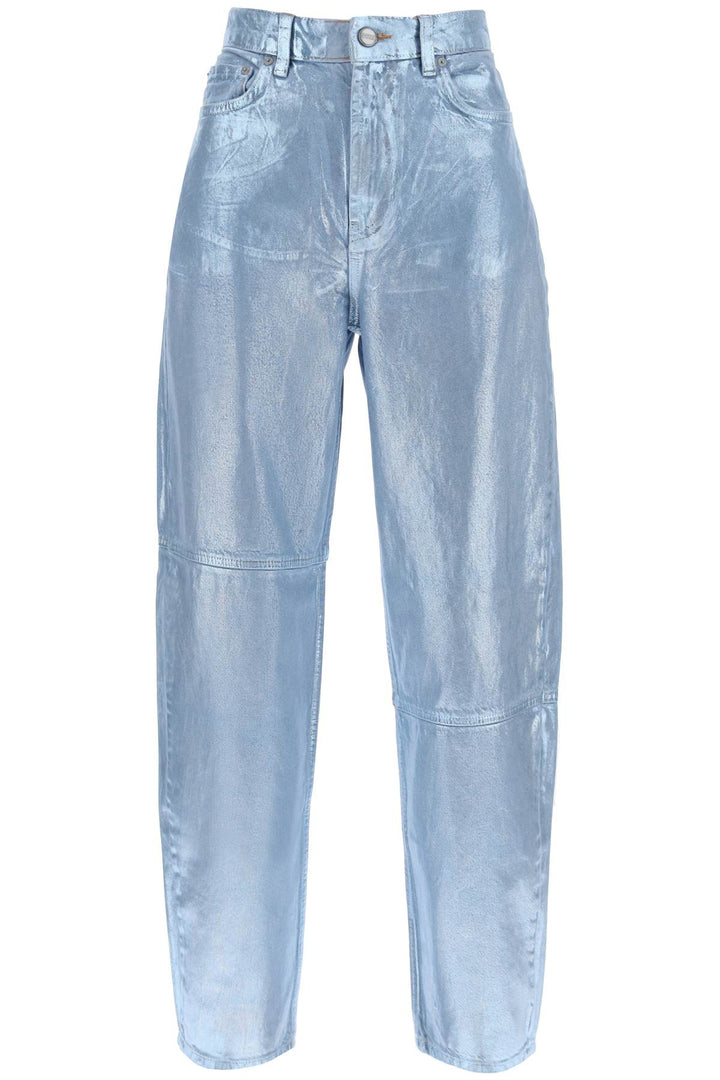 Curved Leg Jeans In Foil Denim - Ganni - Women