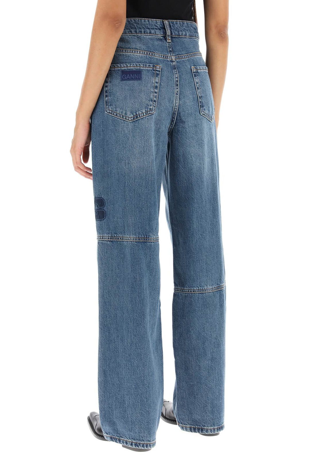 Izey Wide Leg Jeans - Ganni - Women