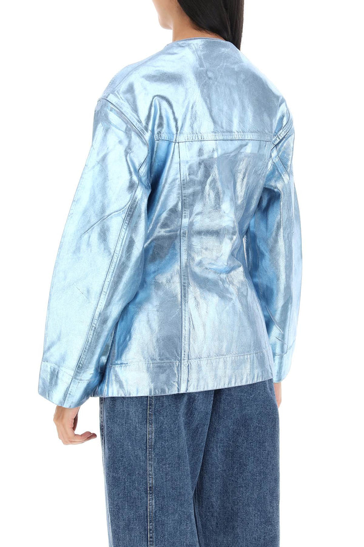 Foil Denim Jacket - Ganni - Women