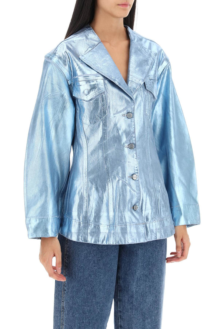 Foil Denim Jacket - Ganni - Women