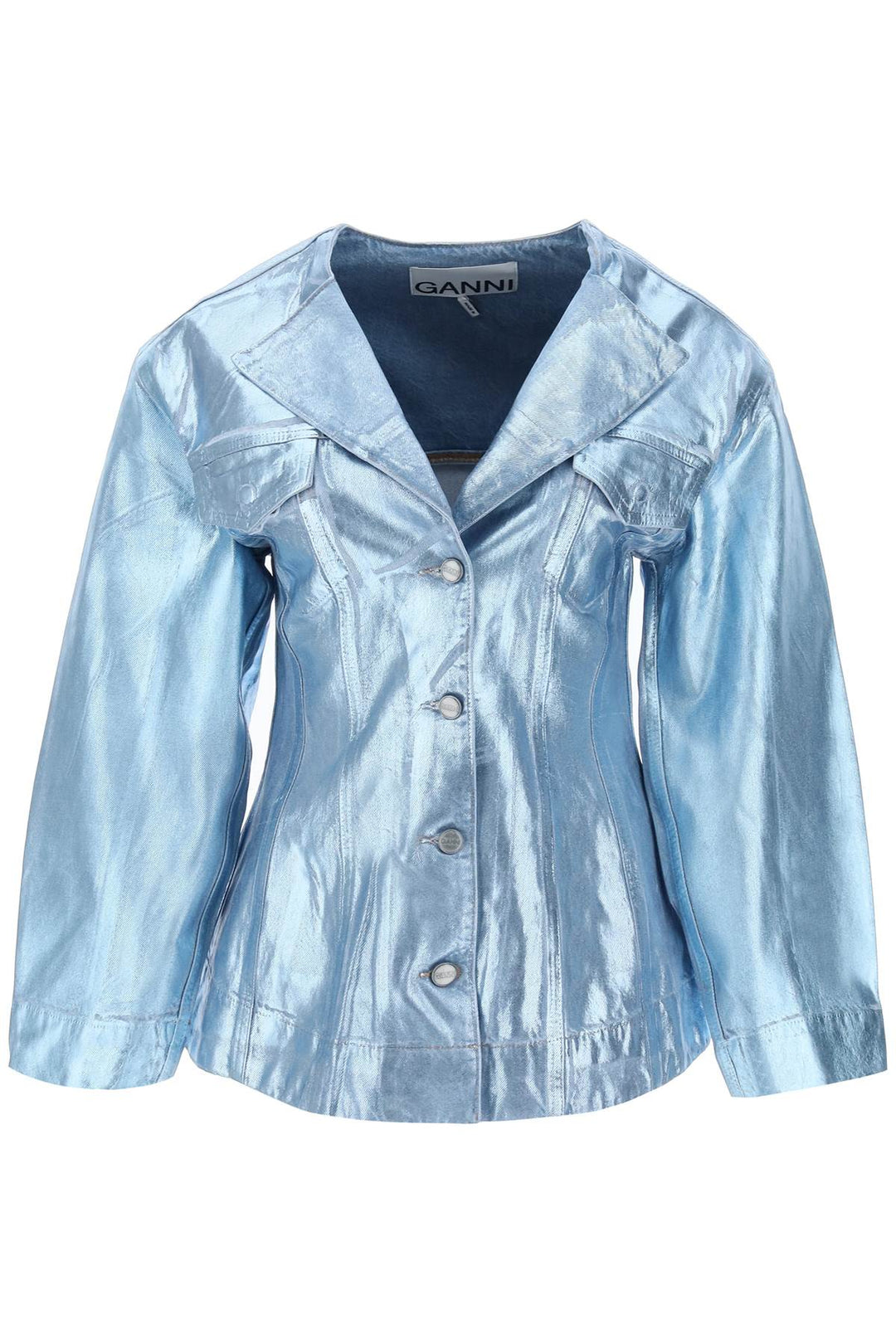 Foil Denim Jacket - Ganni - Women