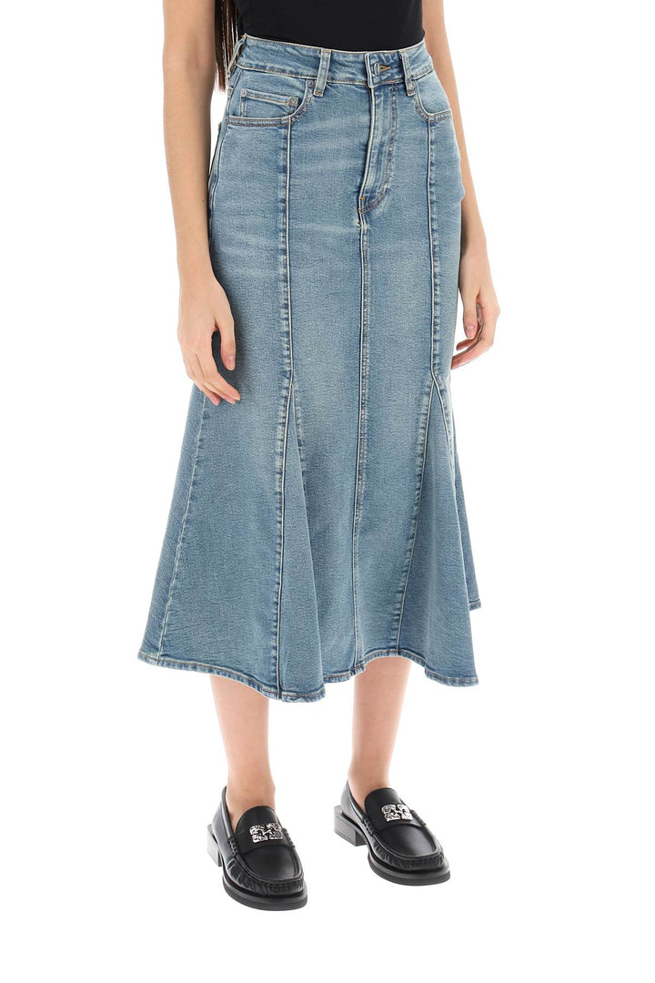 Denim Mermaid Skirt - Ganni - Women