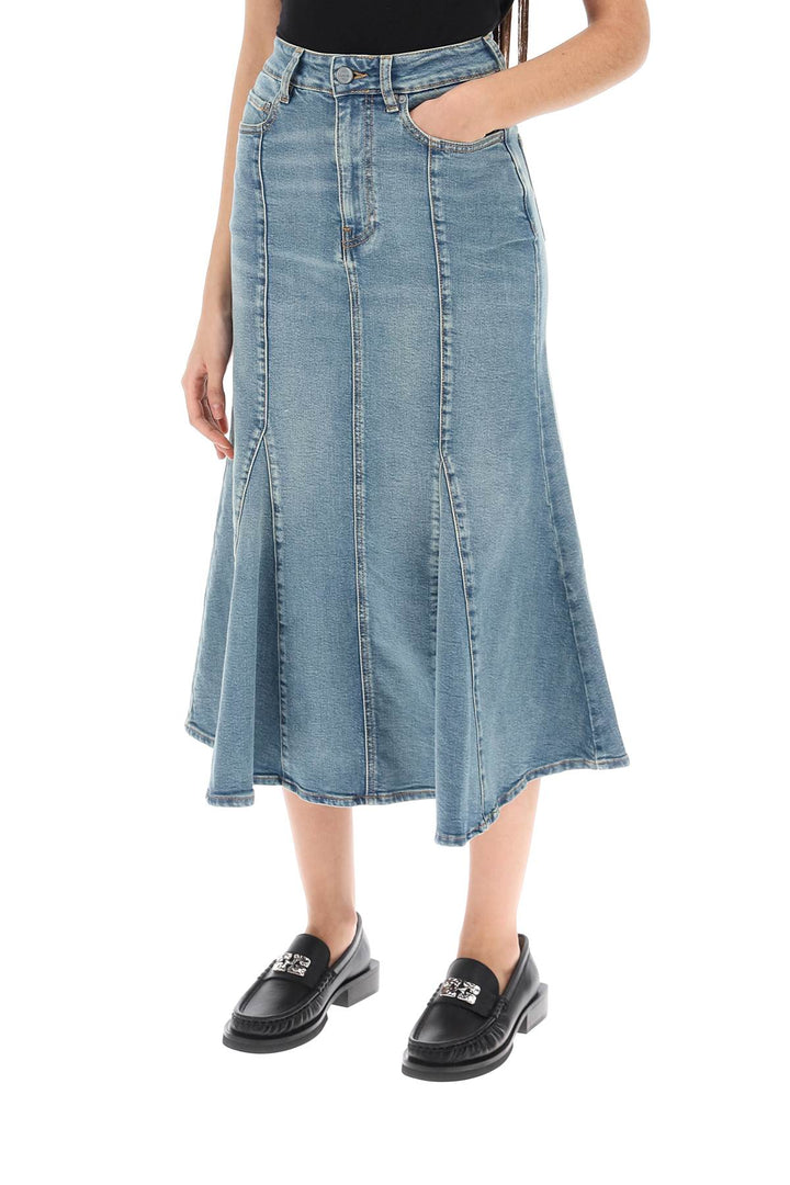 Denim Mermaid Skirt - Ganni - Women