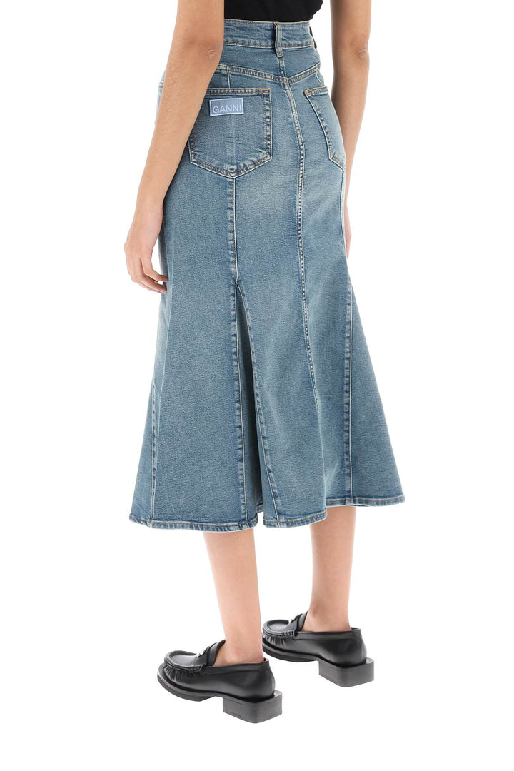 Denim Mermaid Skirt - Ganni - Women