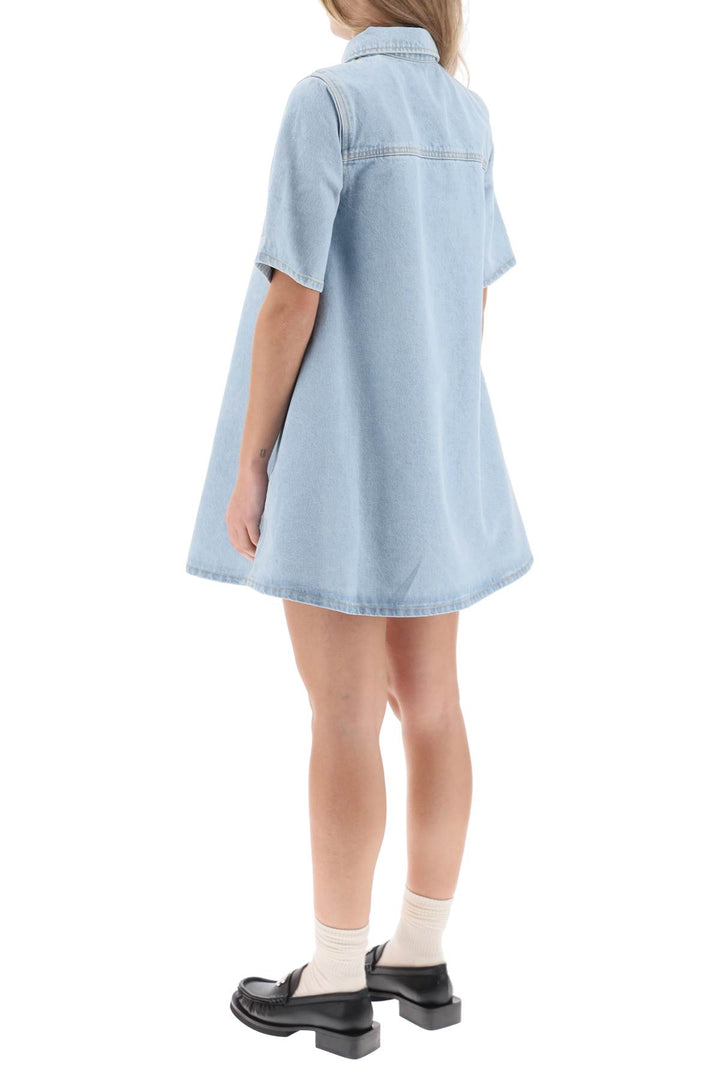 Denim Mini Dress - Ganni - Women