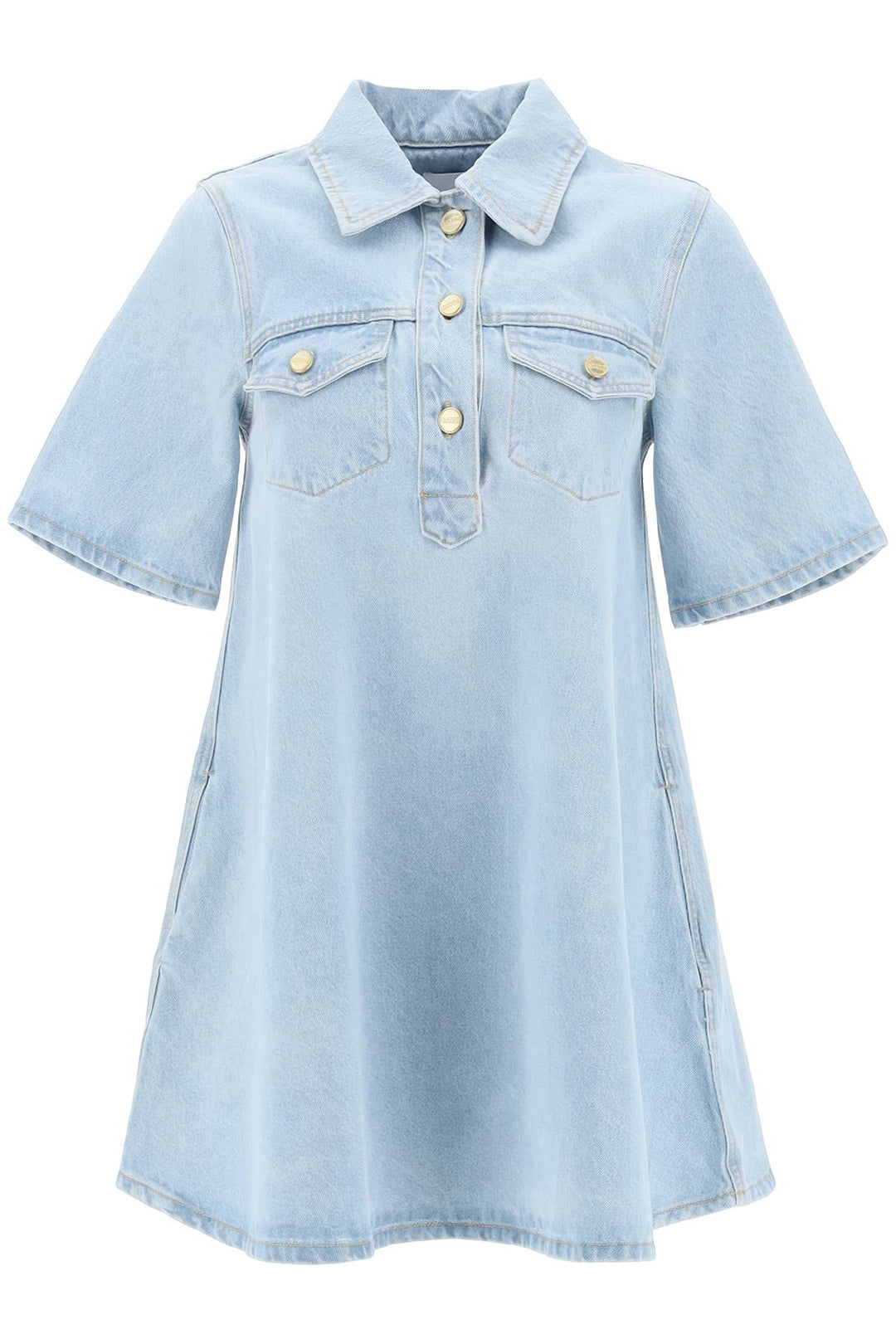 Denim Mini Dress - Ganni - Women