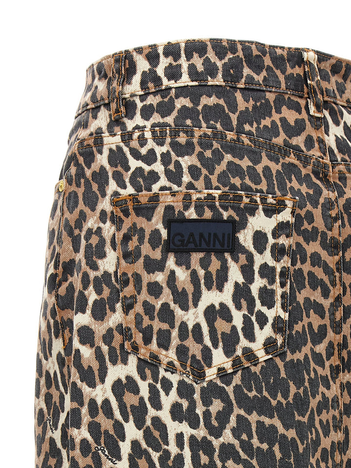 Ganni Animal Print Long Skirt Skirts - Brown | 3bd08b0d05c1312cb8ba62490757cd209102183c