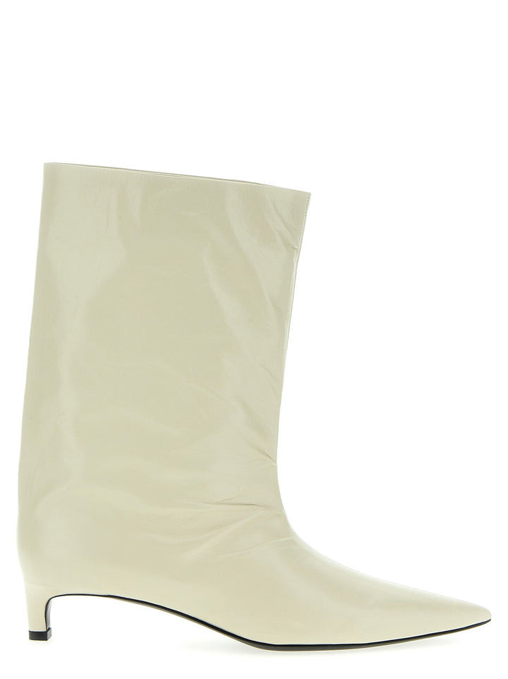 Leather Ankle Boots Boots, Ankle Boots Beige