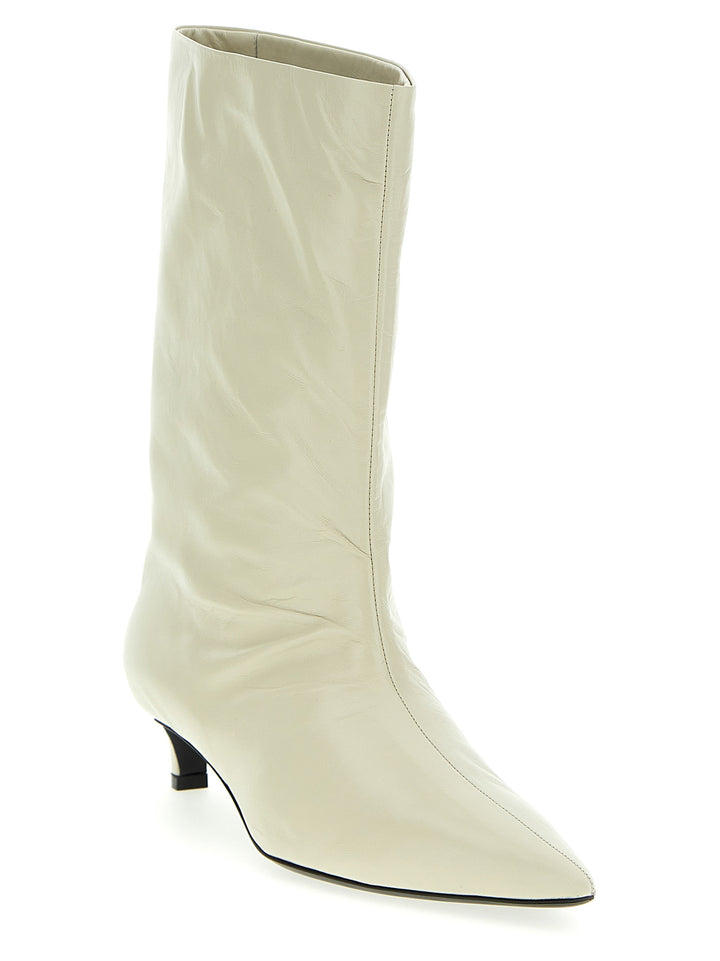 Leather Ankle Boots Boots, Ankle Boots Beige