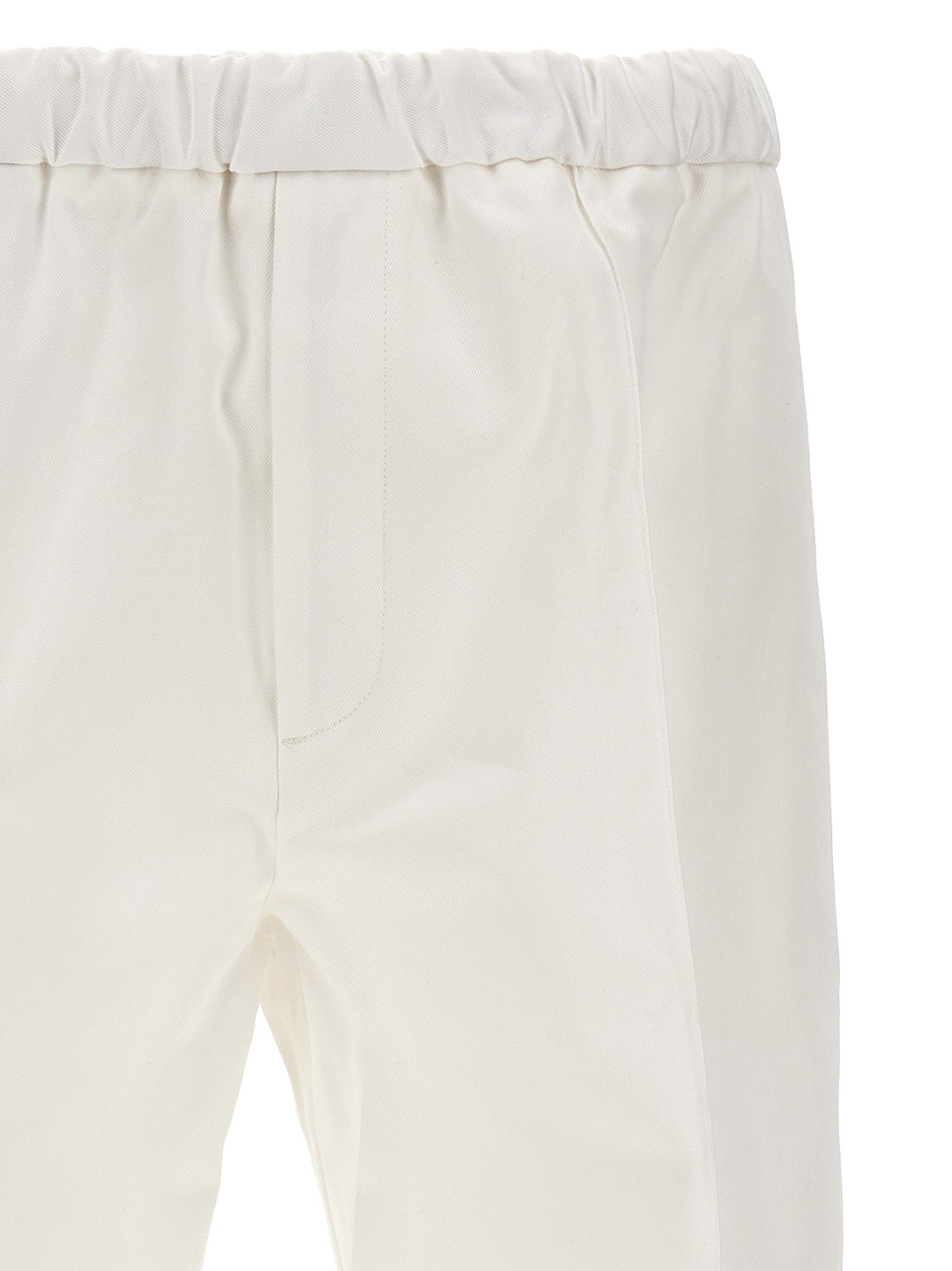 Gabardine Trousers Pants White