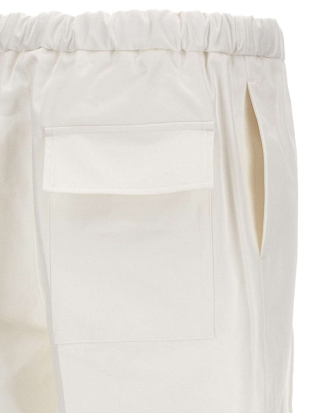 Gabardine Trousers Pants White