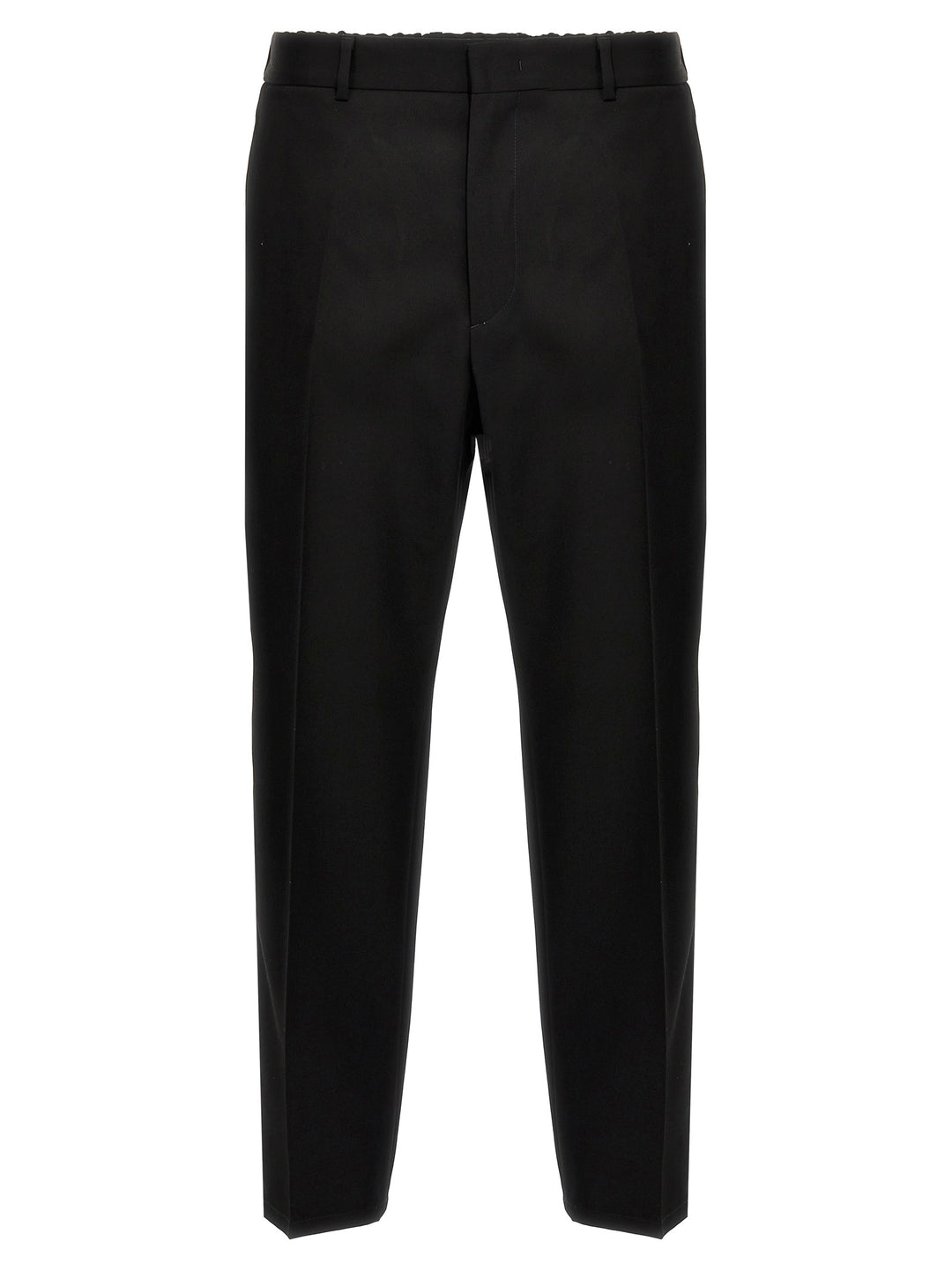 Gabardine Wool Pants Black