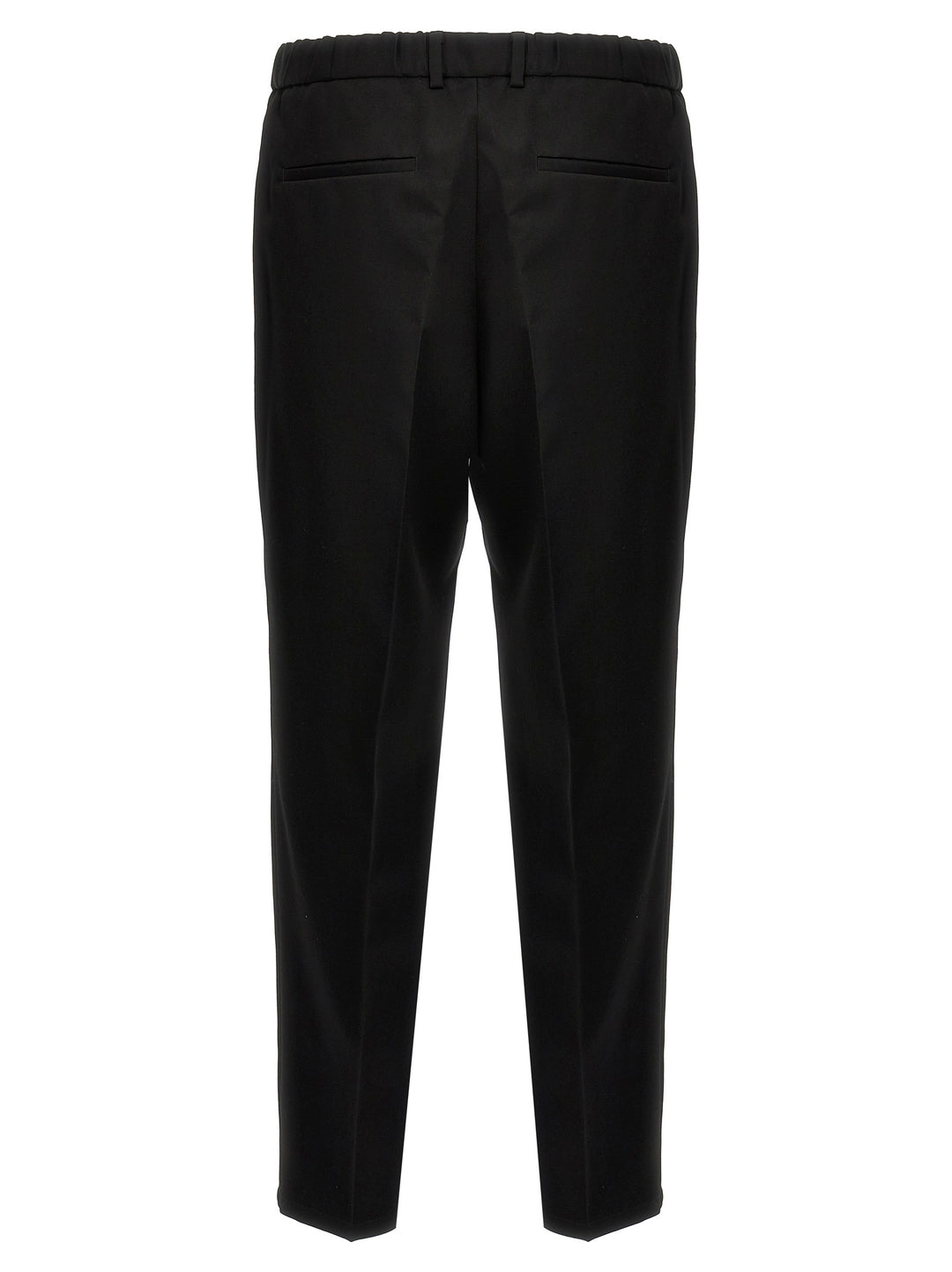 Gabardine Wool Pants Black