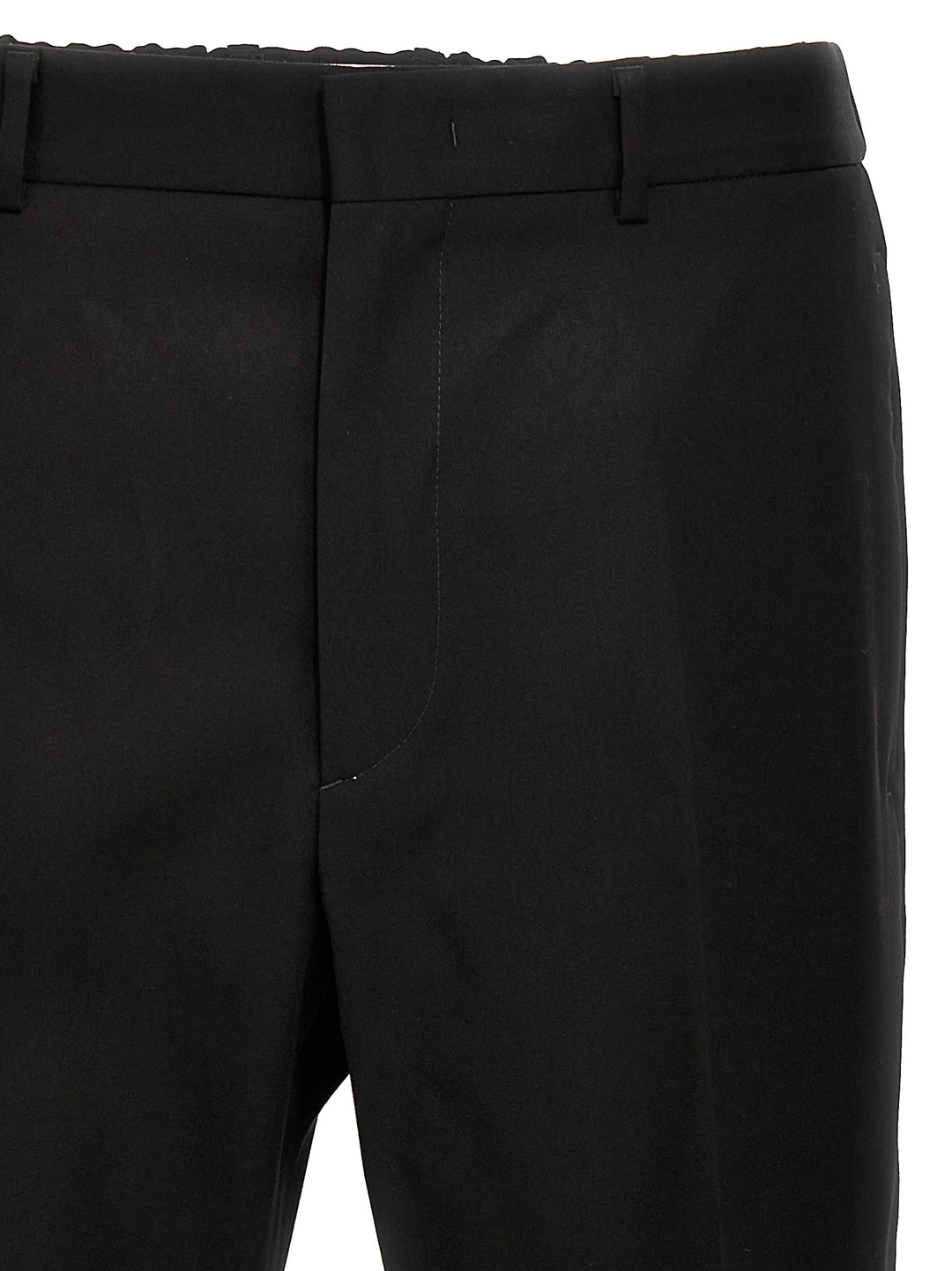 Gabardine Wool Pants Black