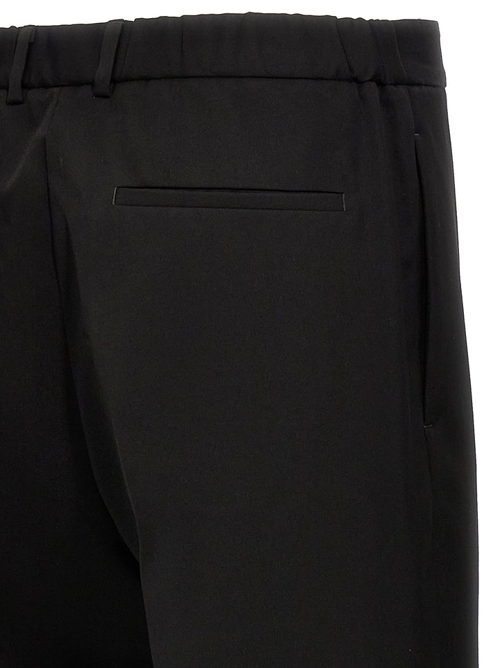 Gabardine Wool Pants Black