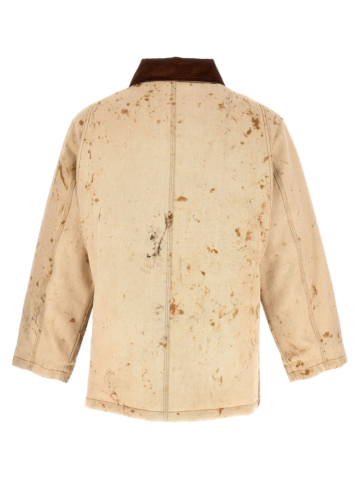 Work Dirty Casual Jackets, Parka Beige