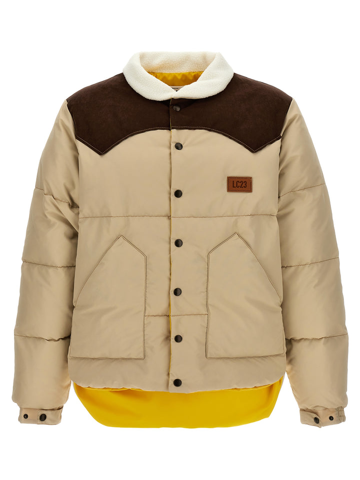 Paneled Casual Jackets, Parka Beige