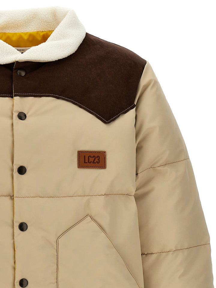 Paneled Casual Jackets, Parka Beige