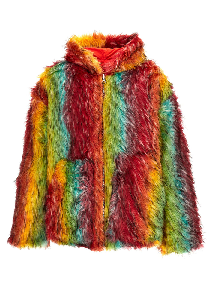 Reversible Hooded Jacket Casual Jackets, Parka Multicolor