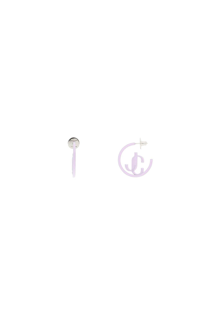 'Jc Monogram Hoops' Earrings - Jimmy Choo - Women