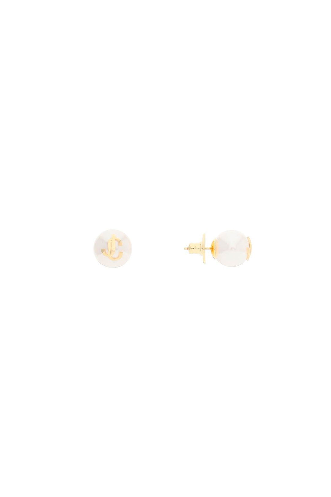 Jc Pearl Studs Earrings - Jimmy Choo - Women