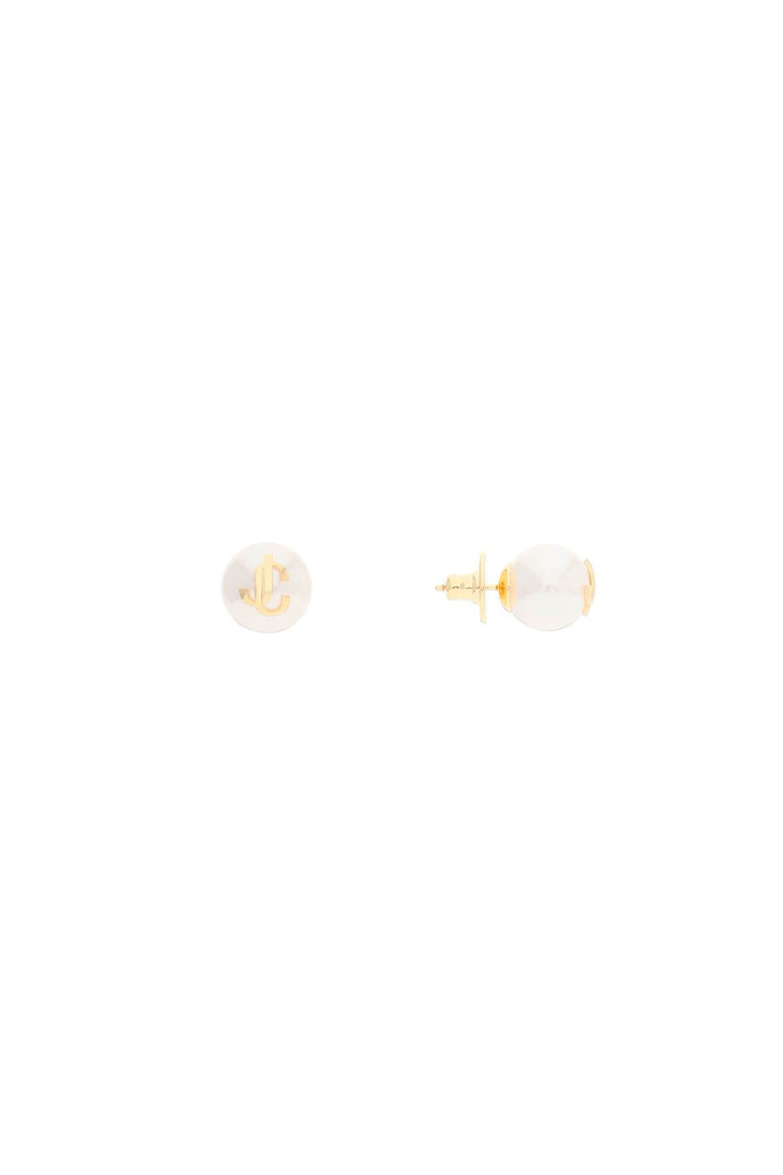 Jc Pearl Studs Earrings - Jimmy Choo - Women