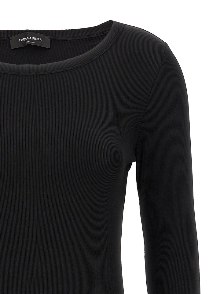 Ribbed Sweater Sweater, Cardigans Black