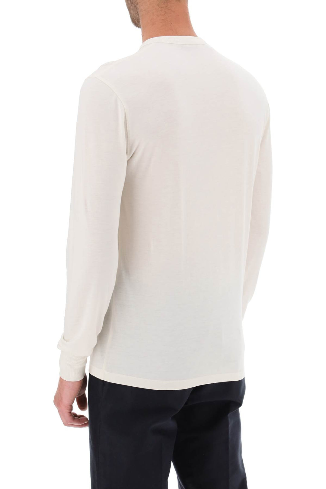 Lyocell Cotton Henley Shirt - Tom Ford - Men