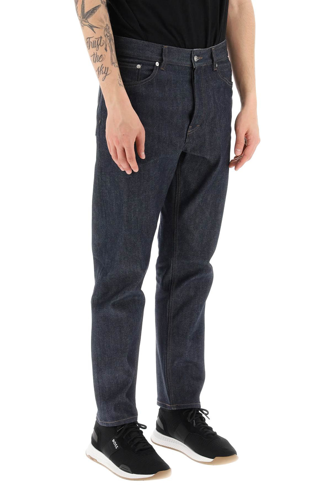 Tapered Five Pocket Jeans - Maison Kitsune - Men