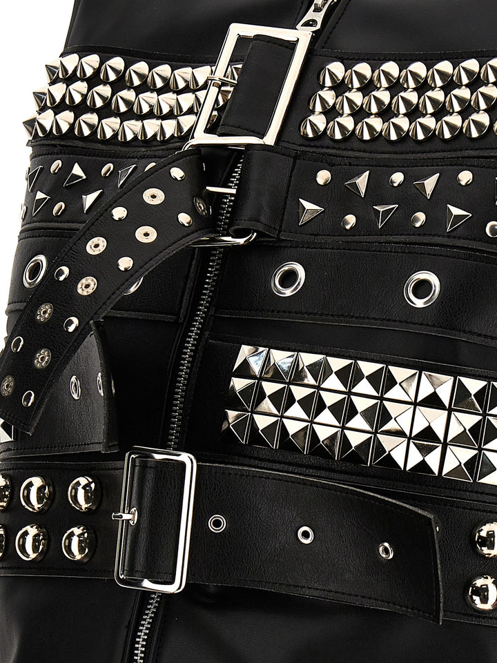 Studs Vest Gilet Black