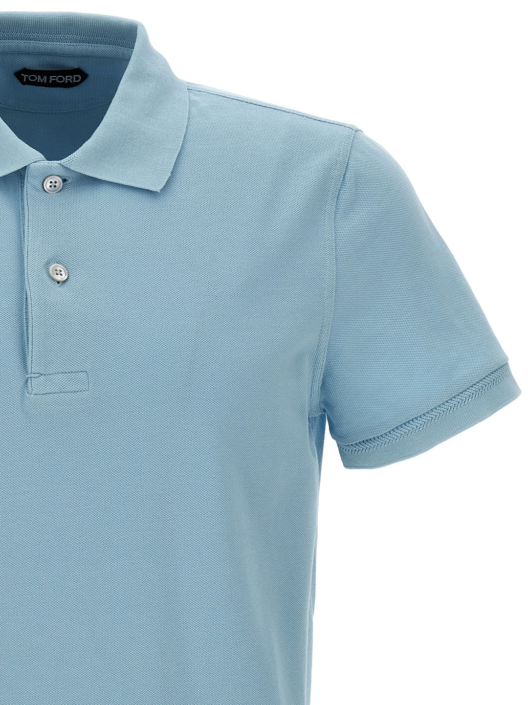 Piqué Cotton  Shirt Polo Light Blue